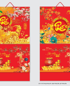 Lịch 13 tờ lò xo