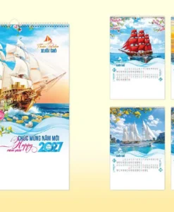 Lịch 7 tờ lò xo
